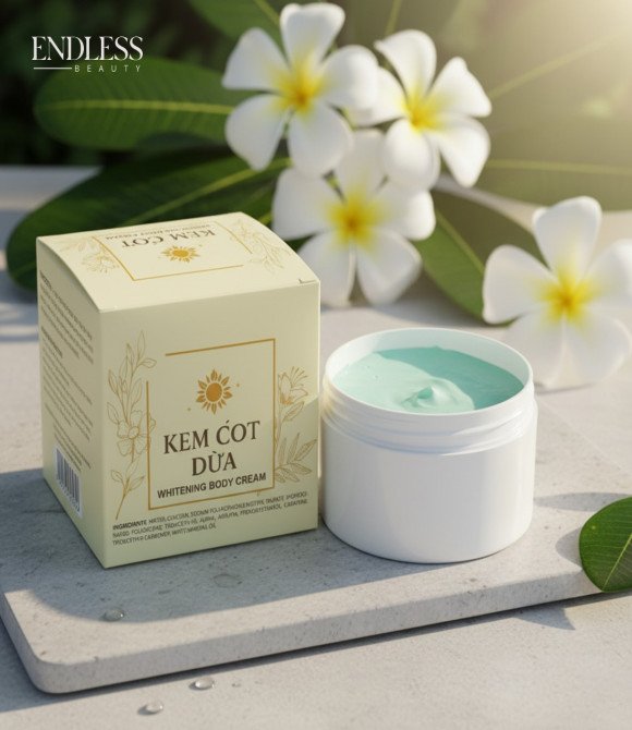 KEM COT DUA WHITENING BODY CREAM