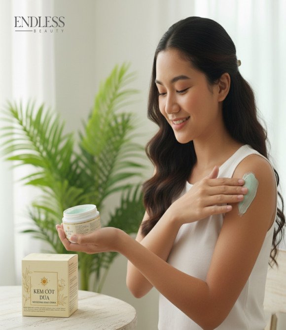 KEM COT DUA WHITENING BODY CREAM