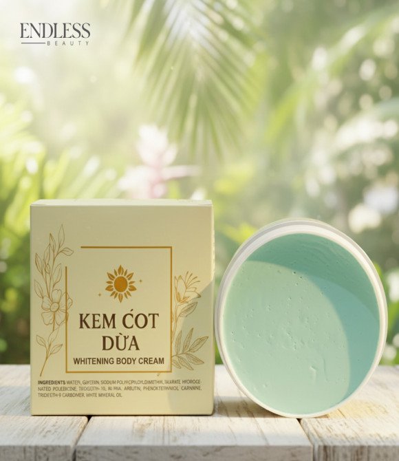 KEM COT DUA WHITENING BODY CREAM